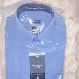 VAN HEUSEN Wrinkle-Free Regular Fit Dress Shirt
